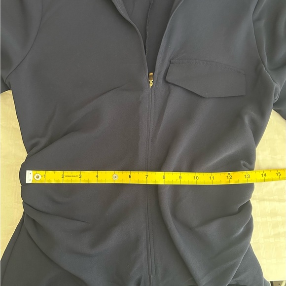 💙NWOT ZARA Navy ZIPPERED SHIRTDRESS SIZE S - Picture 11 of 11